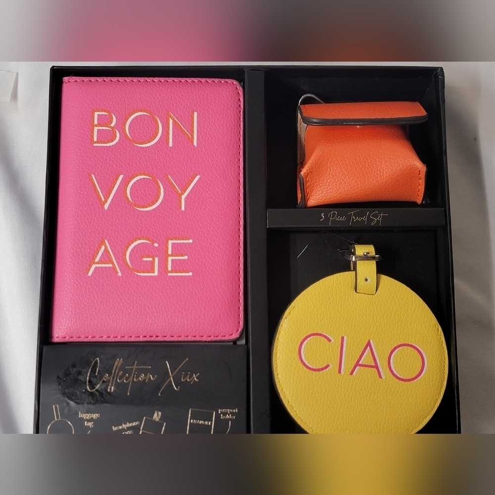 Collection XIIX 3 Piece Bon Voyage Travel Boxed Gift Set